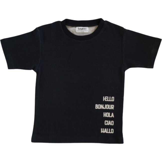 Ciao Printed Tee, Black - T-Shirts - 1