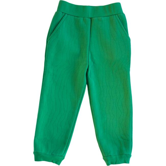 Lucky Quilted Sweatpants, Green - Sweatpants - 1