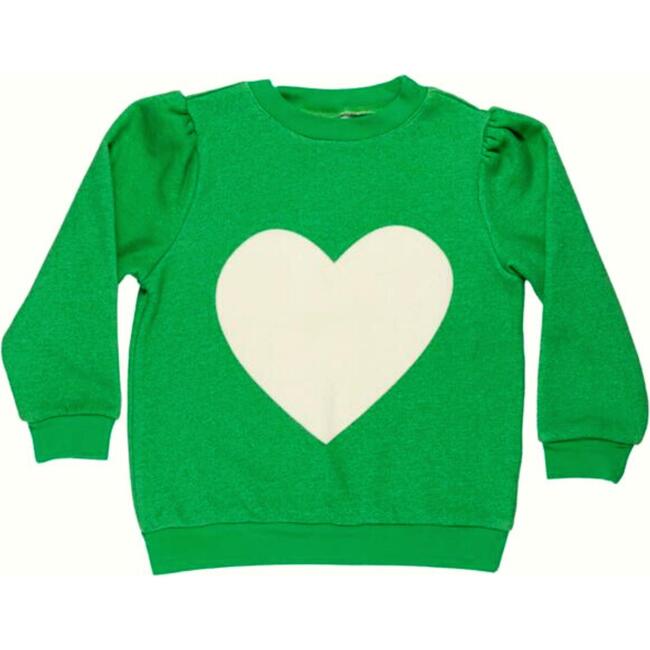 Love Big Power Puff Sweatshirt, Green