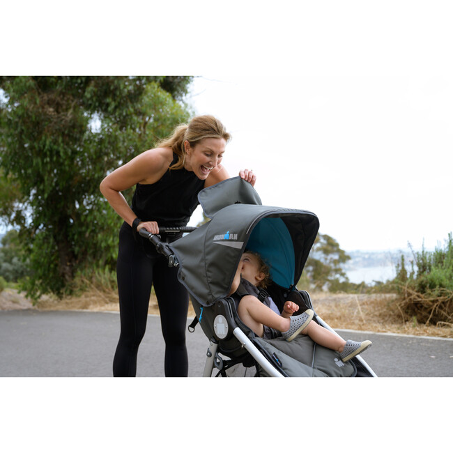 Ironman Speed by Bumbleride Jogging Stroller, Grey - Single Strollers - 7