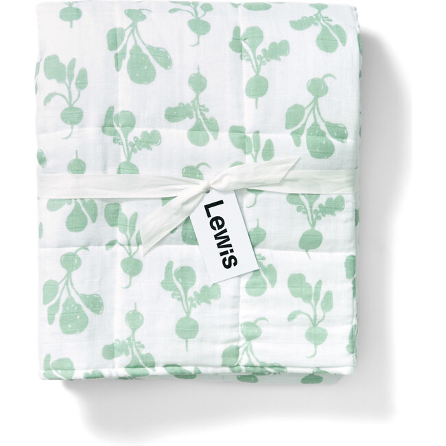 Radish Baby Blanket, Agave
