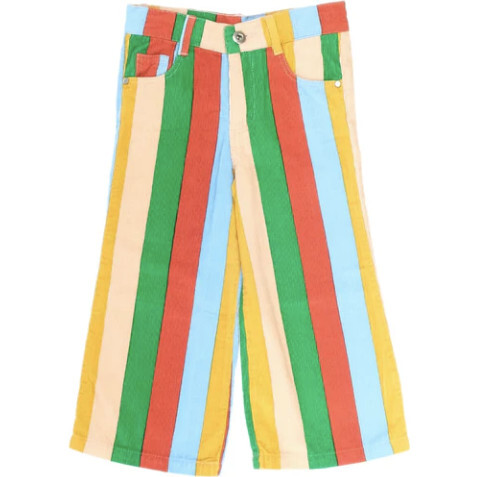 Carnival Stripe Suzie Crop Pants, Multicolors - Pants - 1
