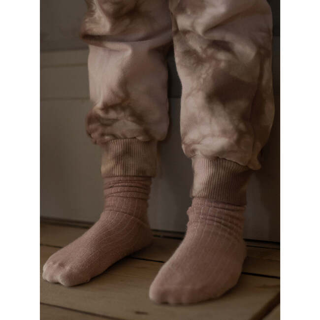 The Ribbed Sock, Antique Rose - Socks - 2