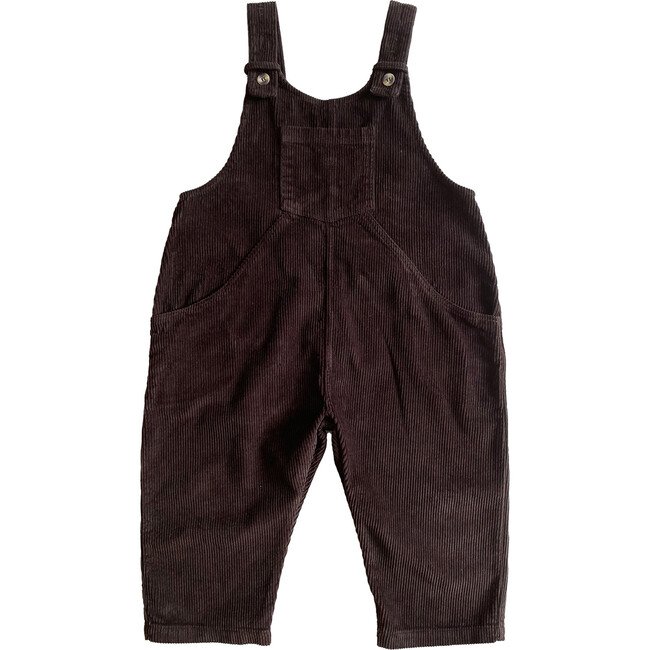 The Corduroy Dungaree, Chocolate - Pants - 1