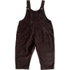 The Corduroy Dungaree, Chocolate - Pants - 1 - thumbnail