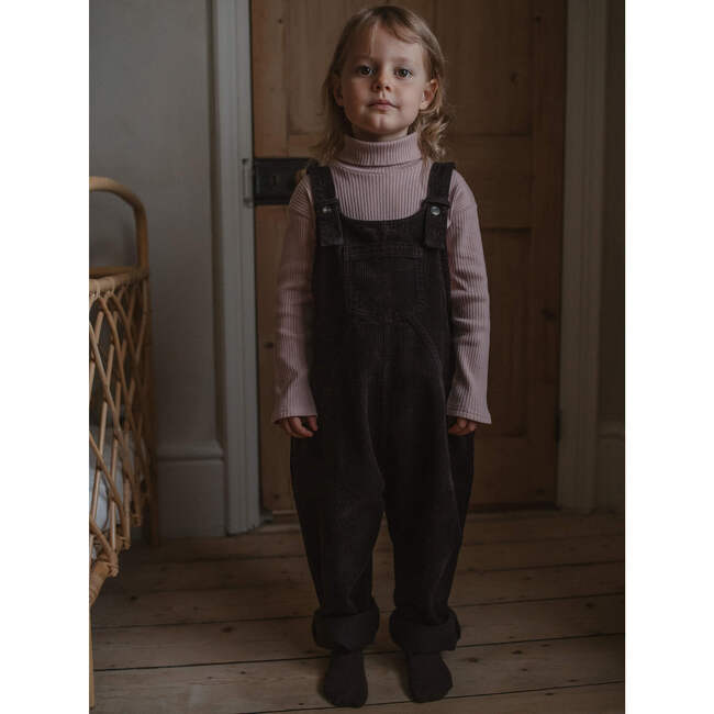 The Corduroy Dungaree, Chocolate - Pants - 4