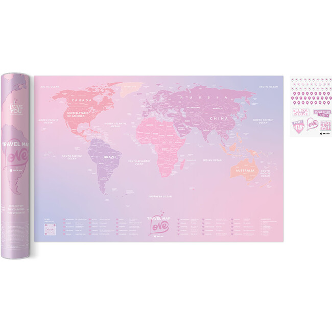 Travel Map Love World - NEW! - Arts & Crafts - 1