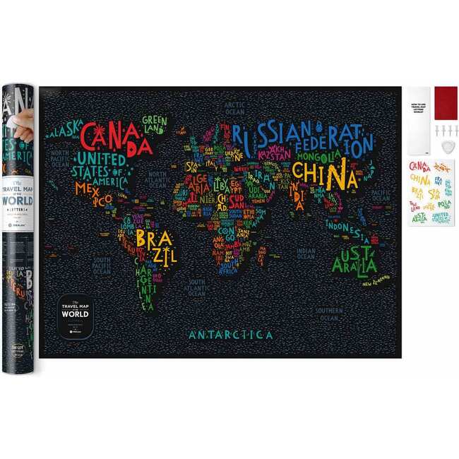 Travel Map Letters World