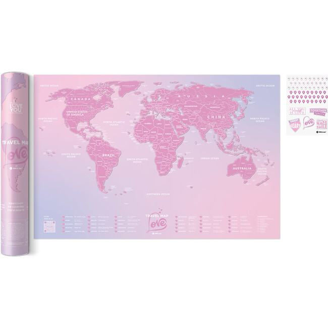 Travel Map Love World - NEW! - Arts & Crafts - 2