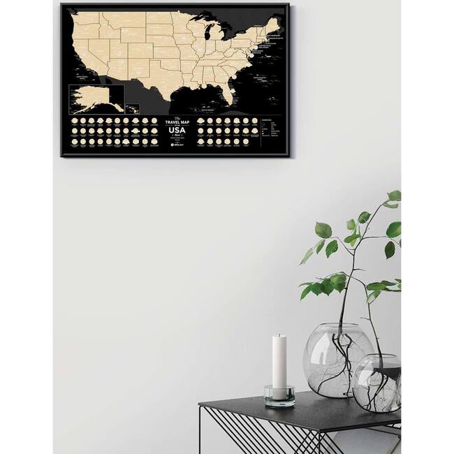 Travel Map USA Black - Arts & Crafts - 4