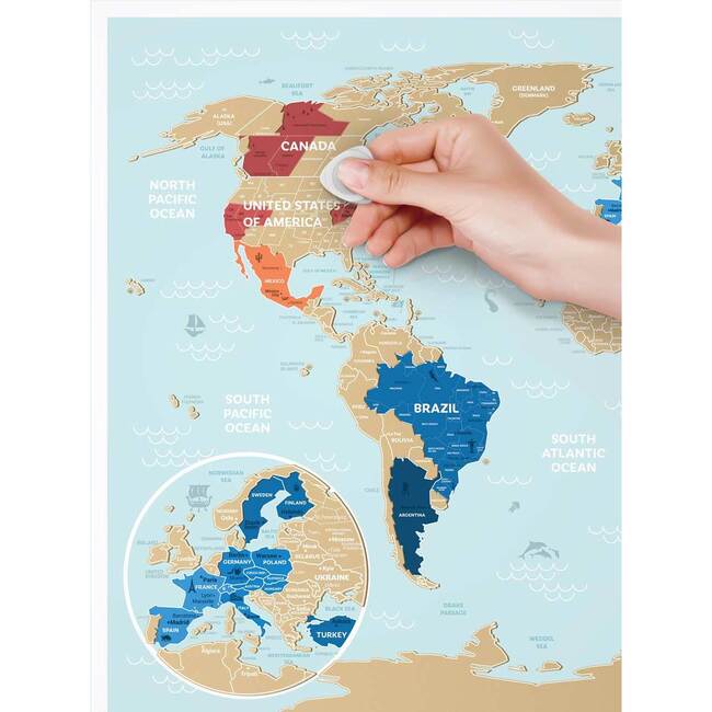 Travel Map Holiday Lagoon World - Arts & Crafts - 3