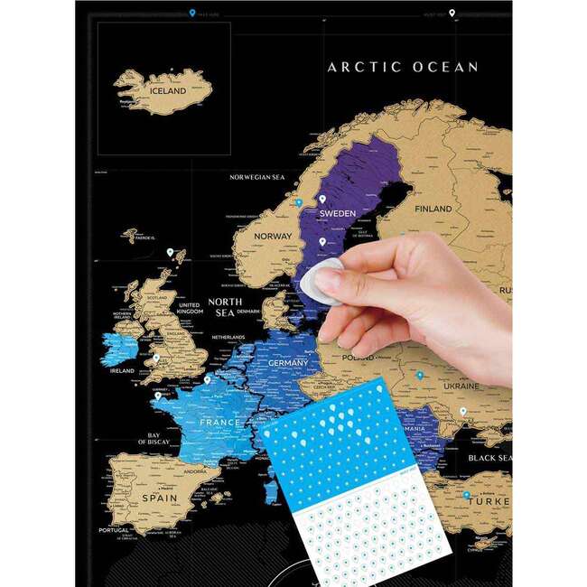 Travel Map Black Europe - Arts & Crafts - 5