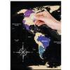 Travel Map Black World - Arts & Crafts - 5 - thumbnail