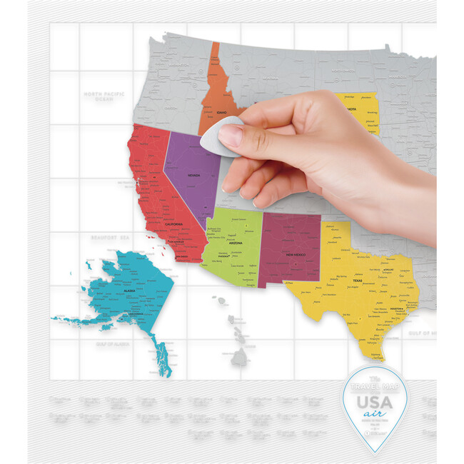Travel Map USA Air - Arts & Crafts - 5