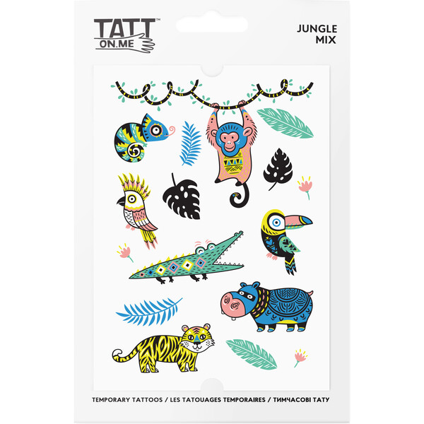 Jungle mix Tattoo Set - Tatt.on.me Arts & Crafts | Maisonette