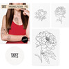 Graphic Flowers Tattoo Set - Arts & Crafts - 3 - thumbnail