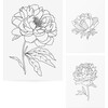 Graphic Flowers Tattoo Set - Arts & Crafts - 4 - thumbnail