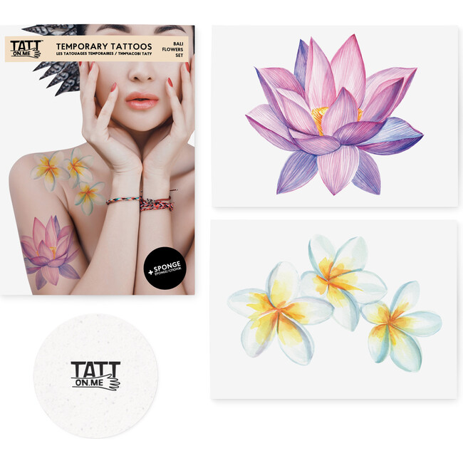 Bali Flowers Tattoo Set - Arts & Crafts - 4