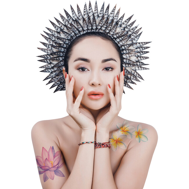 Bali Flowers Tattoo Set - Arts & Crafts - 5