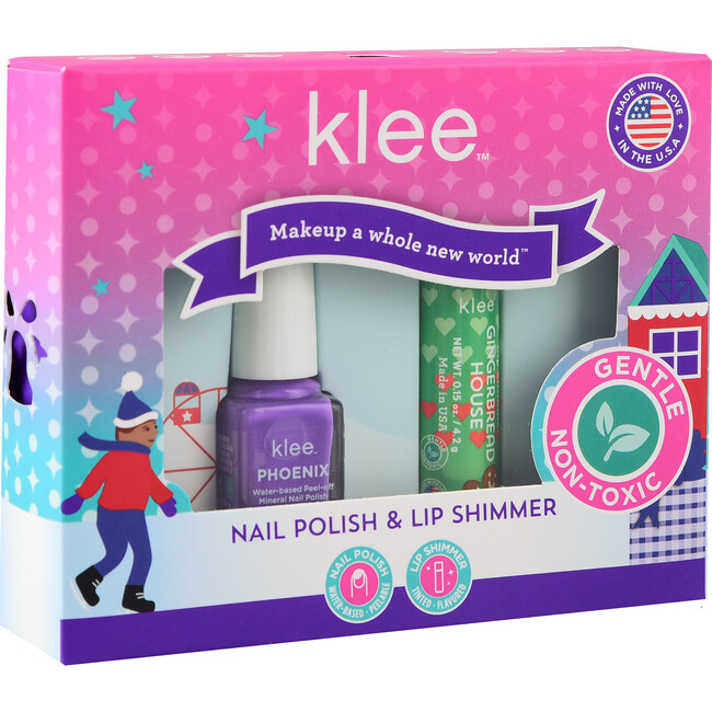 Angels' Delight Holiday Nail Polish and Lip Shimmer Duo - Makeup Kits & Beauty Sets - 6