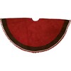 Gingerbread Tree Skirt, Chocolate and Red - Tree Skirts - 2
