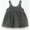 Denim Dress, Grey - Dresses - 1 - thumbnail
