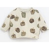 Bell Pepper Printed Pullover, White - Sweatshirts - 1 - thumbnail