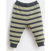 Striped Pants, Green and Grey - Pants - 1 - thumbnail