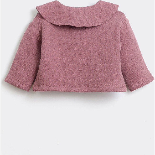 Collared Cardigan, Purple - Cardigans - 2