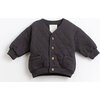 Quilted Jacket, Black - Jackets - 1 - thumbnail