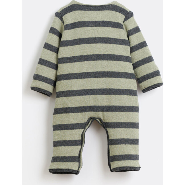 Long Sleeve Pouch Onesie, Stripes - Onesies - 2