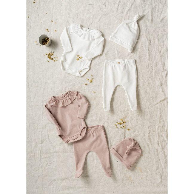 Long Sleeve Baby Onesie, Pink - Onesies - 3