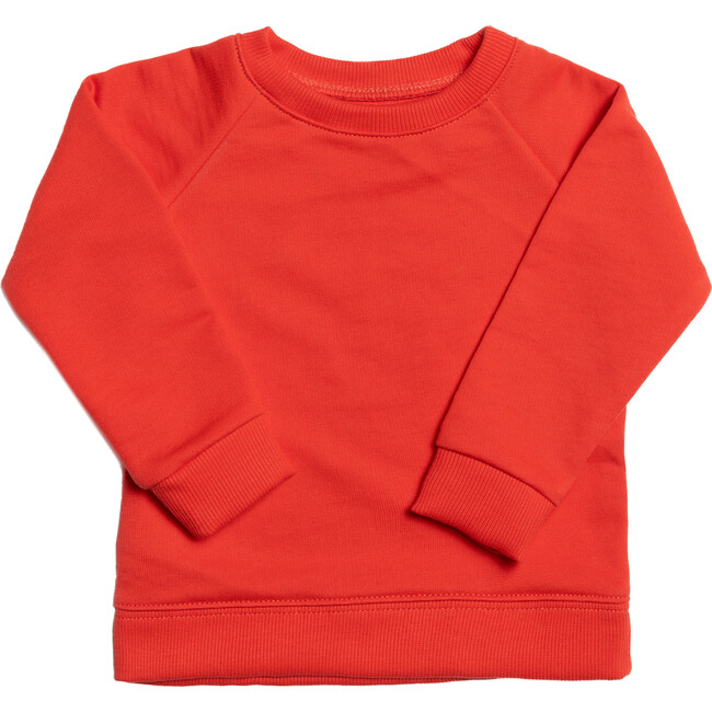 The Organic Pullover Sweatshirt, Poppy