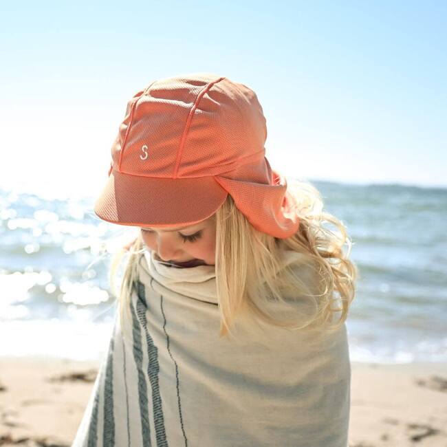 UPF 50+ UV Sun Hat, Coral - Hats - 3