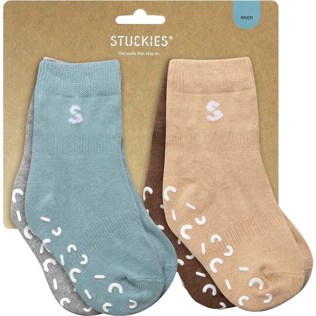 Cotton Socks, River (Pack of 4)