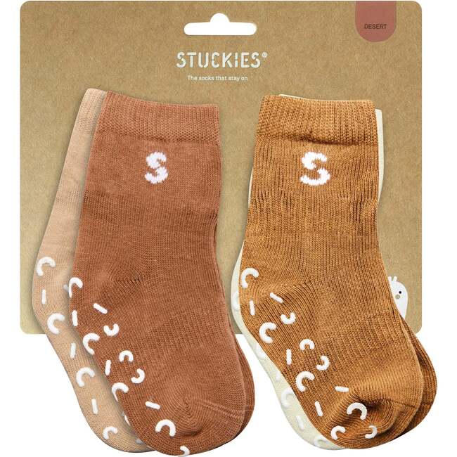 Cotton Socks, Desert (Pack of 4)