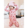 Candy Cane Pajama Set, Pink - Two Pieces - 2