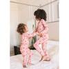 Candy Cane Pajama Set, Pink - Two Pieces - 3