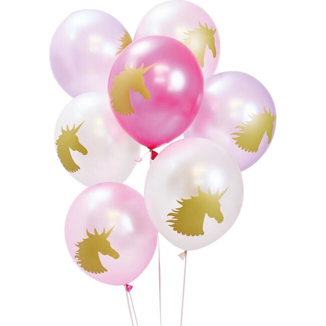 Unicorn Fairy Princess Latex Balloons, Set of 12