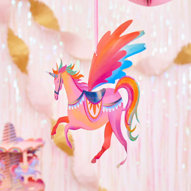 Unicorn Fairy Princess Honeycomb Decorations, Set of 5