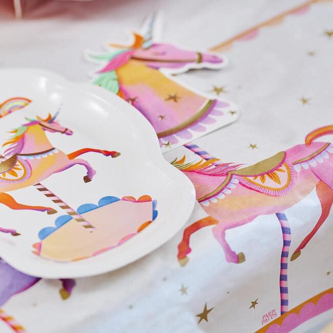 Unicorn Fairy Princess Paper Table Cover - Tabletop - 2