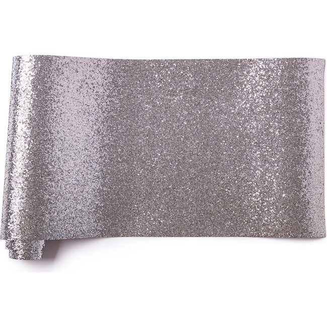 Metallic Silver Glitter Table Runner - Tabletop - 1