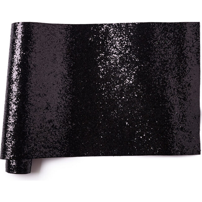 Metallic Black Glitter Table Runner - Tabletop - 1