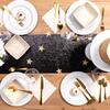 Metallic Black Glitter Table Runner - Tabletop - 2