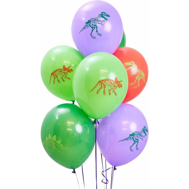 Ecosaurus Party Balloons, Set of 12 - Decorations - 1