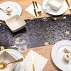 Metallic Black Glitter Table Runner - Tabletop - 3