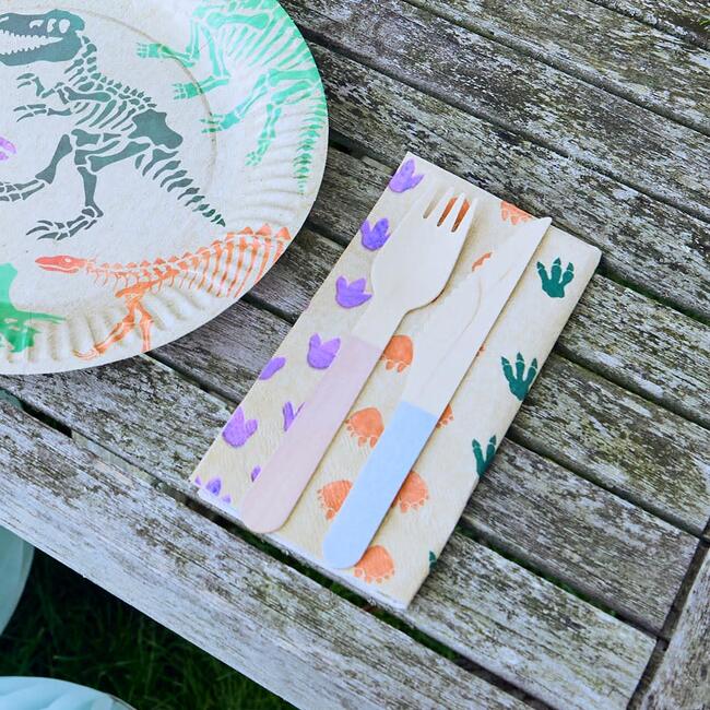 Ecosaurus Paper Party Napkins, Set of 20 - Tableware - 3