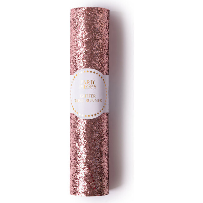 Metallic Rose Gold Glitter Table Runner - Tabletop - 4