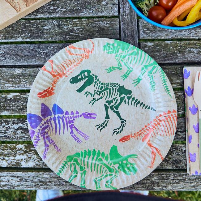 Ecosaurus Paper Party Plates, Set of 8 - Tableware - 3