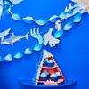 Assorted Metallic Blue & White Latex Balloons, Set of 12 - Decorations - 2